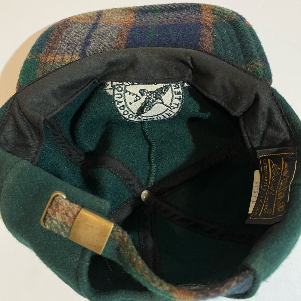 Vintage Eddie Bauer Solid & Plaid Wool Blend Adjustable One Size Men Hat USA - Picture 9 of 11